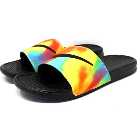 nike benassi jdi slide tie dye